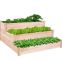 3 Tier Elevated Wooden Vegetable Garden Bed planter
