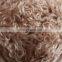 Fashion Durable Mongolian Lamb Fur Sofa Cushion Covers Navy Blue Tibetan Fur Throw Pillow Cover