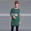 Autumn Women Bodycon Sweater Dress Long Sleeve Stripe Slim Fit Knit Dress