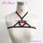 New Designs Custom Latest Fashion Black Harness Bralette Sexy Bra