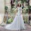 Glamorous Applique V Neck Sleeveless Organza Wedding Dresses SQS043