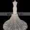2017 Wedding Expo Newest Lace Beading Mermaid Wedding Dress See-through Back Off-shoulder Fishtail Dress Tiamero 1A1150