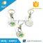 Promotion gifts customize metal trolley token keychains