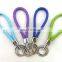 wholesale factory leather braid keychain