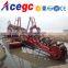 Bucket chain wheel sand/gold dredging boat for sale