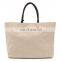 wholesale canvas summer beach tote bag with colorful tassel large waterproof beach tote