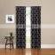 Geometric Print Light Filtering Blackout Panel Window Curtain Holdback