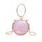 Transparent Colorful Round Handbag Slippers Ladies Female Round Ball Purse and Matching shoes fur sliders sandals