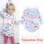 valentine's day outfit Girl Floral Outfit Baby Kids Spring Valentine Day Long Sleeve Princess Tutu Dress Colorful Lovely Heart
