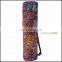 Batik printed private label option washable yoga mat carry bag exporter