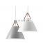 Simple Macarons Color Chandeliers Horn Triangle Pendant Light LED Belt Creative Lighting Fixture