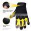 HANDLANDY Vibration-Resistant Non-impact Breathable Flexible Touch Screen Fingertips mechanic leather safety work gloves