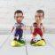 A soccer star makes a doll model as a gift for fans of 2018 World Cup star messi cristiano ronaldo