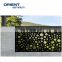 Outdoor decorative Laser cutting privacy fencing panels in metal aluminium