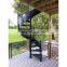 Prefabricated stainless steel spiral staircase design