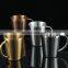 New Arrival Camping Engraved Rose Gold Double Insulated German Stainless Steel Beer Mug