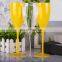 High Quality Reusable Plastic Wholesale Modern Luxury Unbreakable Unique Large Color Wine Glasses