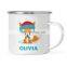 2021 ready to ship 12oz 250ml white color sublimation blanks metal enamel coffee mug with stainless steel rim