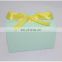 Logo printed cube bottle perfume flip top design magnet adhesive folding gift box vial ribbon