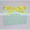 Logo printed cube bottle perfume flip top design magnet adhesive folding gift box vial ribbon