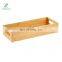 Toilet Paper Storage  Bamboo Tray with Handles Toilet Tissue Holder Organizer Box for Bathroom Toilet Tank Kitchen Counter