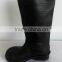 black safety pvc rain boots with steel toe and plate