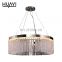 HUAYI Modern Villa Staircase Lighting Long Decorative Chandelier Commercial Hall Hanging Crystal Chandeliers