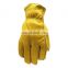 High Quality Warm Yellow Anti Cut Cowhide Work Safety welding Cow Leather Gloves