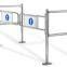 The cash register gate / entrance gate for check out / Stainless steel pipe guardrail / supermarket swing gate / turnstile gate