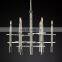 Hengzhi Home Modern Minimalist Pendant K9 glass Dining Candle Hanging Light LYNX CHANDELIER for Hotel Living Room