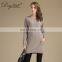 Hot Sale 100% Cashmere Pullover Sweater Women Vintage Style O-Neck Knit Top Pockets Long Length Winter OEM Service Available