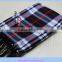 Custom men Polyester wool plaid scarf