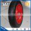 China 3.25-8 13inch non-pneumatic nature rubber solid wheel