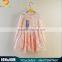 2015 hot sale children clothing elegant wedding flower girls pink lace dress