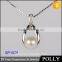 wholesale 925 sterling silver pendants fashion simple design pearl necklace silver necklace