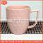 hot pink coffee mug color mud soil porcelain cup dinner ceramic mug bump carving sculpture new design with handle bringt