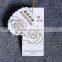 Customized gold foil hang tag
