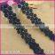Factory Cheap Nacy Blue Slim 3.7cm Sock Accessories Cotton Embroideried Water Soluble Shirt Laces Trim Fabric