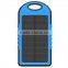 2016 Solar Power Bank 5000mAh Waterproof Powerbank Cargador Portable Solar Charger for Cell Phones                        
                                                Quality Choice