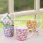 colorful flowers 2015 NEW ceramic mug, Pink crystalline glaze
