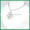 Hollow Paw Pendant with Movable Palm Charm Necklace