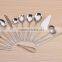 84pcs stainless steel cutlery set with wooden case leather case low price