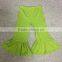 Hot sale classical Solid color 100% cotton girls ruffle pants