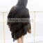 Luxury Knitted Mink Fur Scarf / Wholesale Mink Fur Shawl