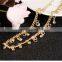 Wholesale fashion style new design gold beaded anklet hot sell