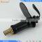 Oil Rubbed Bronze Black Brass Deck Mounted Single Handle Single Hole Bathroom Waterfall Basin Mixer Tap