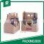 6 PACK WINE OR BEER CARRIER WHITE OR BROWN