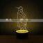 New Model 3D LED Lamp With Temperature Sensing Color Change Function