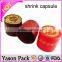 YASON PVC heat shrinkable film Wine capsule aluminum foil shrink cap for wine bottle