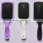 professional pearl color paint plastic paddle and cushion hair brush